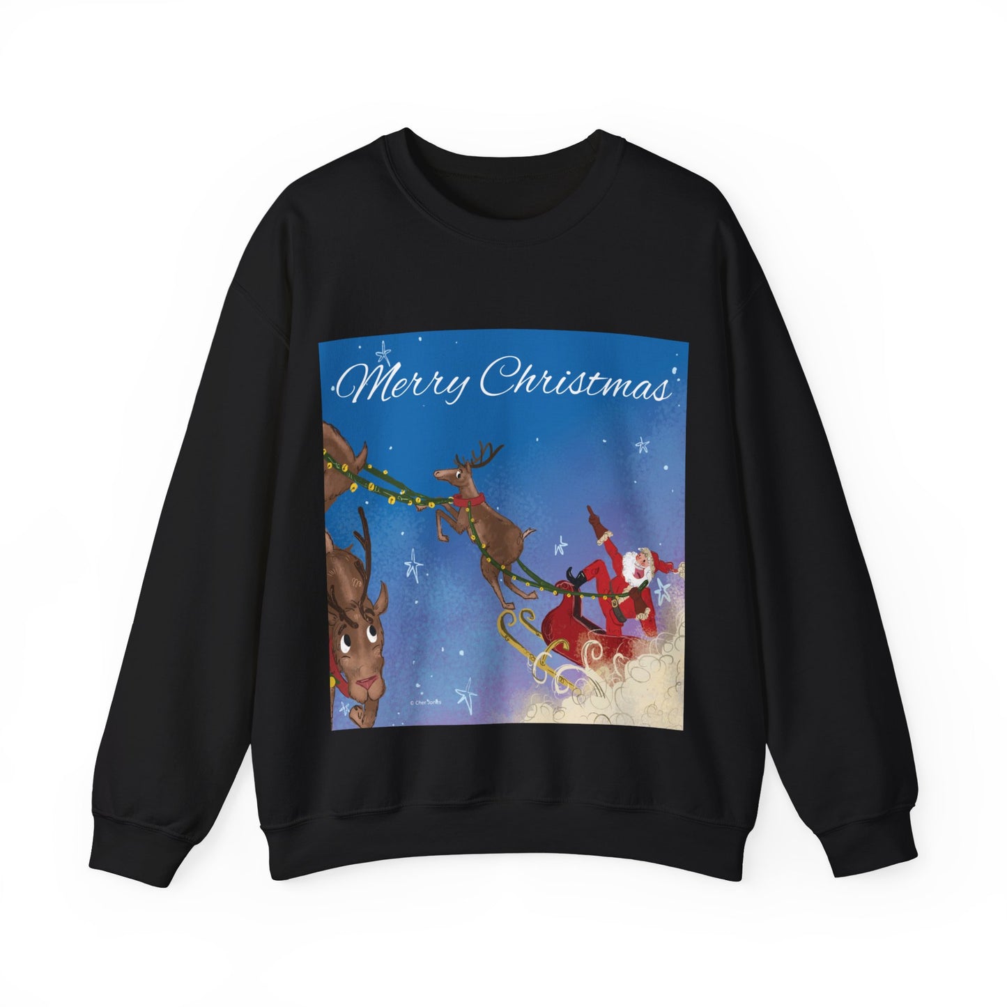 1994625721308020463_2048Santa Claus Whispers Unisex Sweatshirt Black