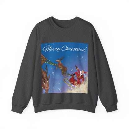 Santa Claus Whispers Unisex Sweatshirt Charcoal Grey