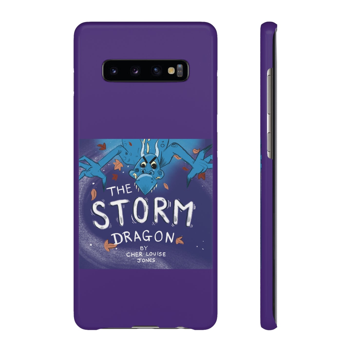 The Storm Dragon Snap Phone Case Purple Children's book Cher Louise Jones Lee Dixon