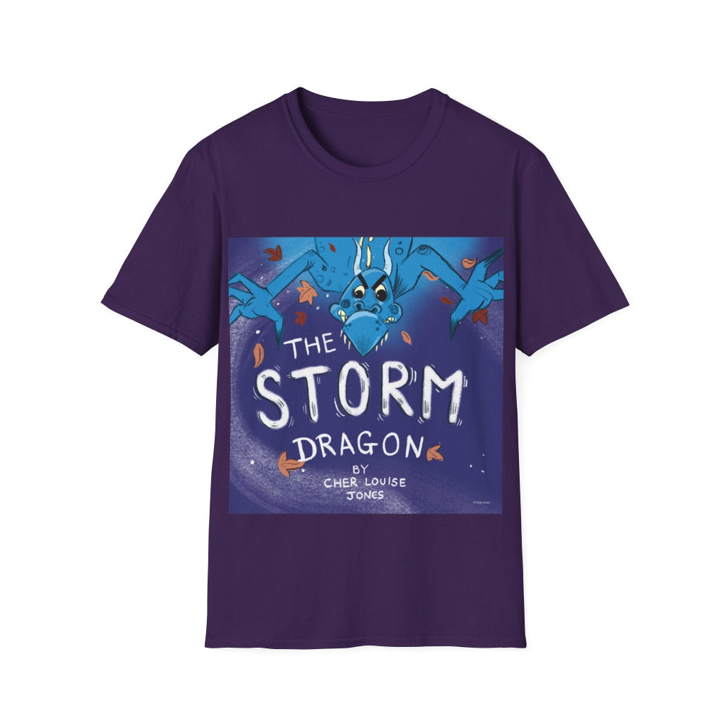 The Storm Dragon Unisex T-Shirt Purple Children's book Cher Louise Jones Lee Dixon